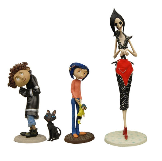 Mini Figure Set Coraline Other Mother, Coraline, Wybie & Cat