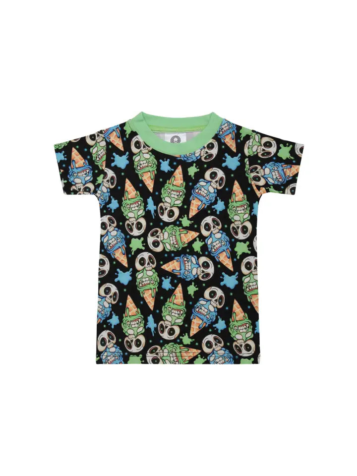 Ice Cream Skull Kids T Shirt