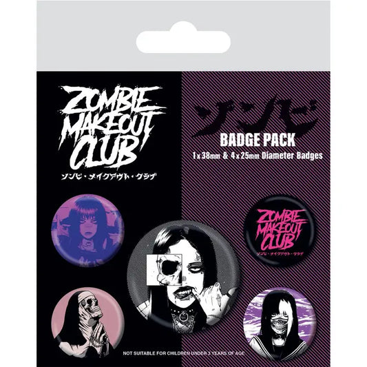 Zombie Makeout Club (Dead) badge set