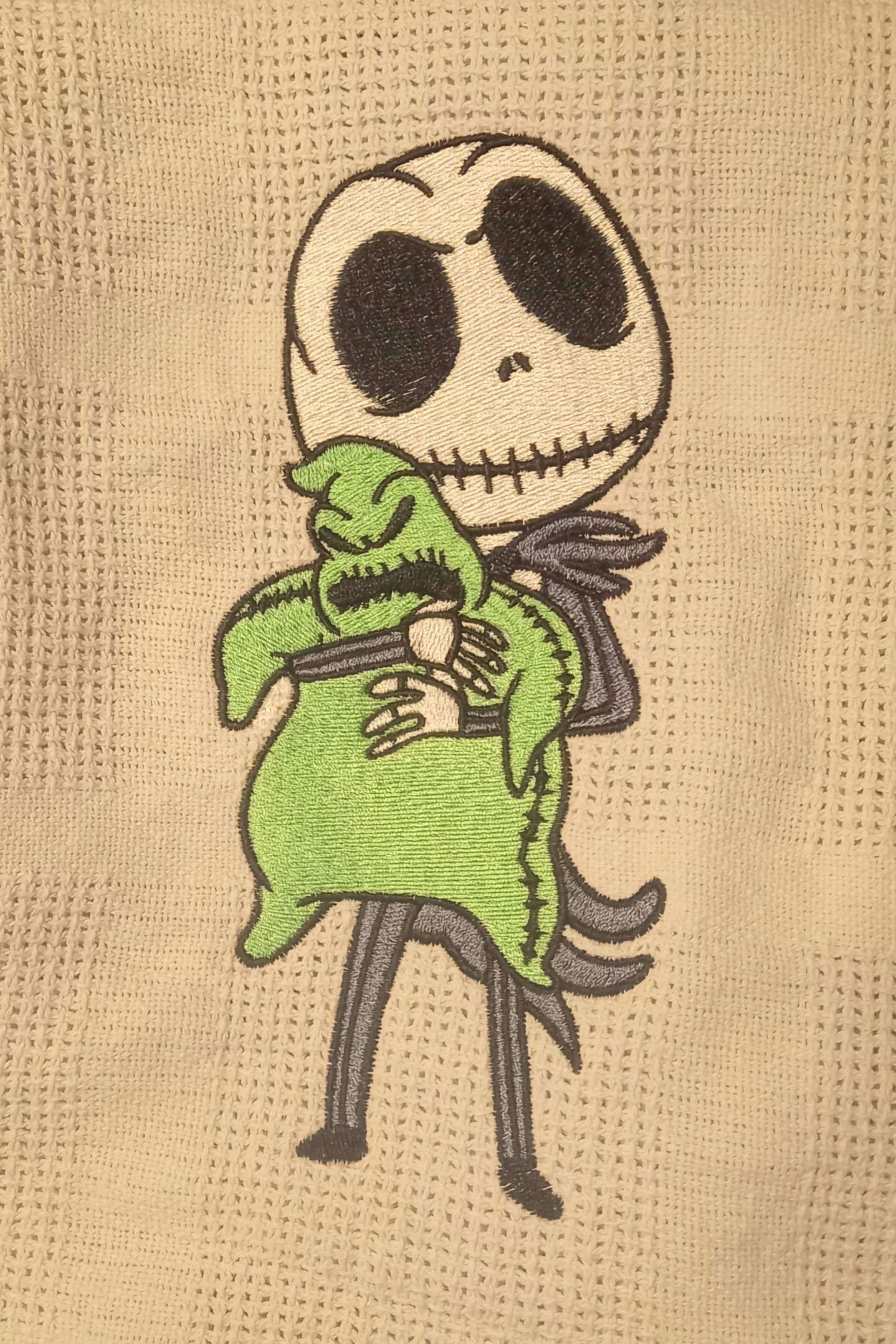 Embroidered NBC Baby Jack and Oogie Baby Blanket