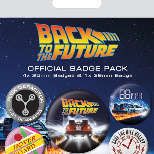 Back to the Future (Delorean) Badge Pack