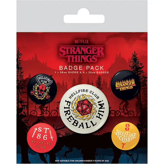 Stranger Things 4 (Hellfire Club) badge pack