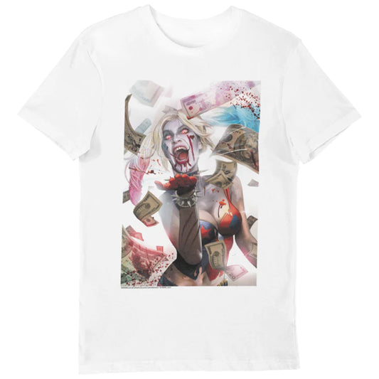 HARLEY QUINN ZOMBIE DC COMIC ADULTS T-SHIRT