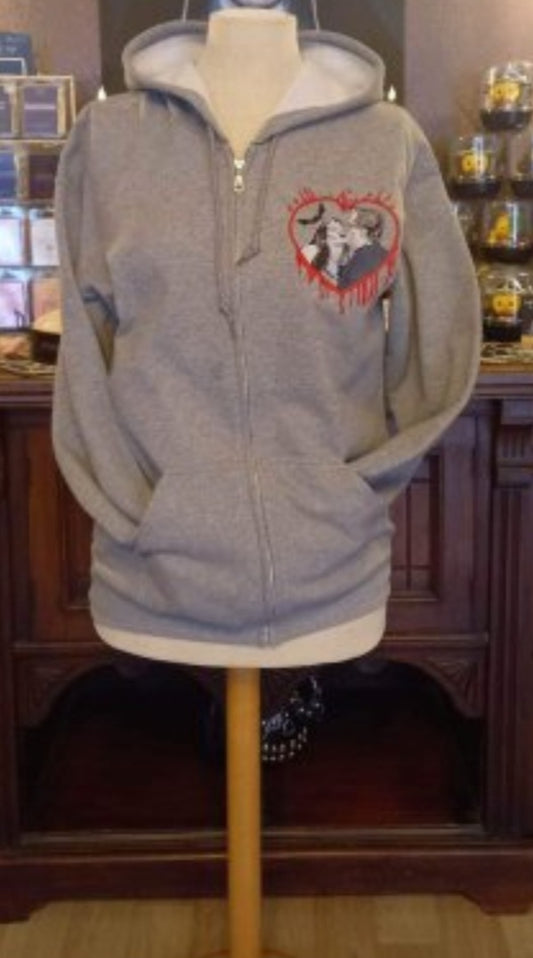 Embroidered Munster Zip up Hoodie
